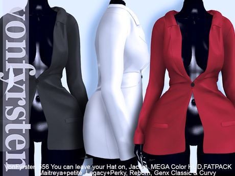 Second Life Marketplace - 556 You can leave your Hat on,Jacket MAITREYA